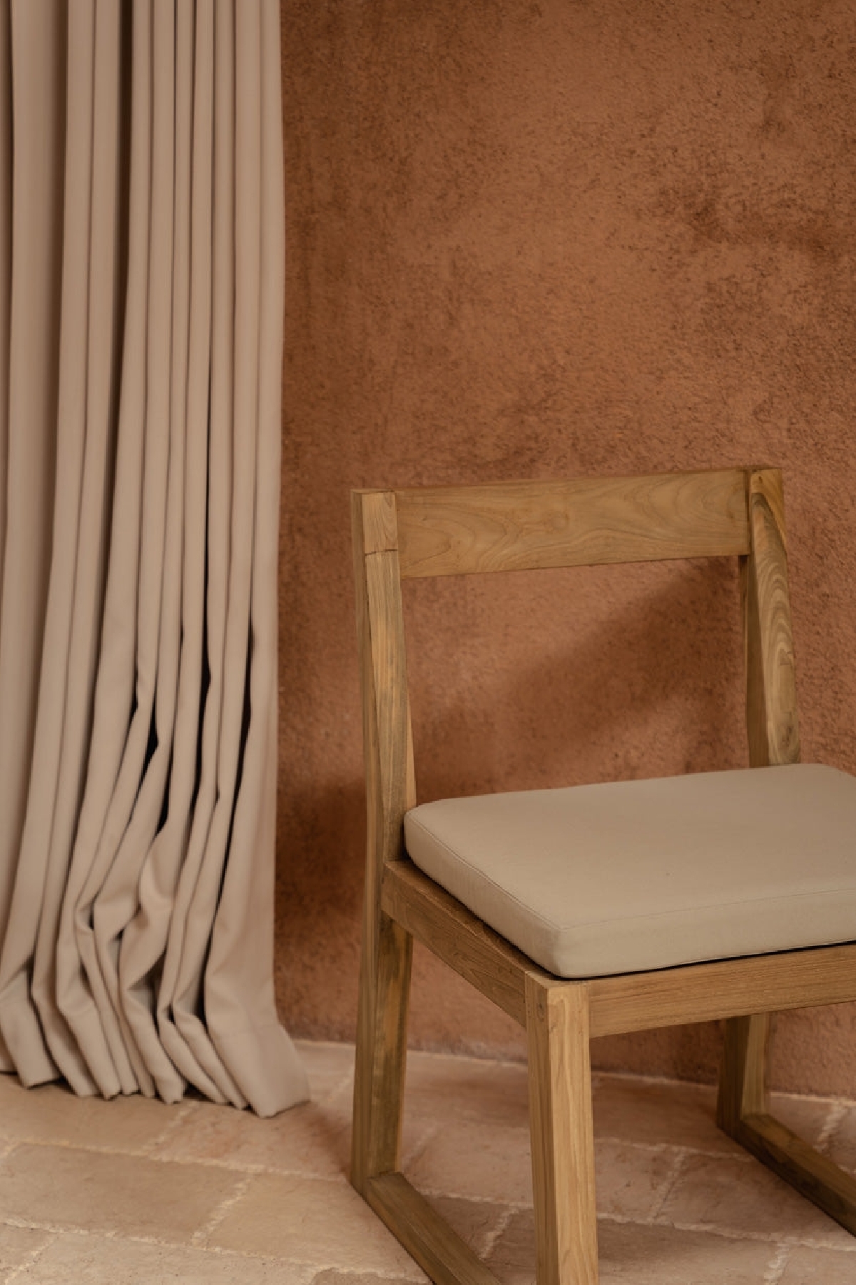 The Linear Dining Chair - Natural Grey