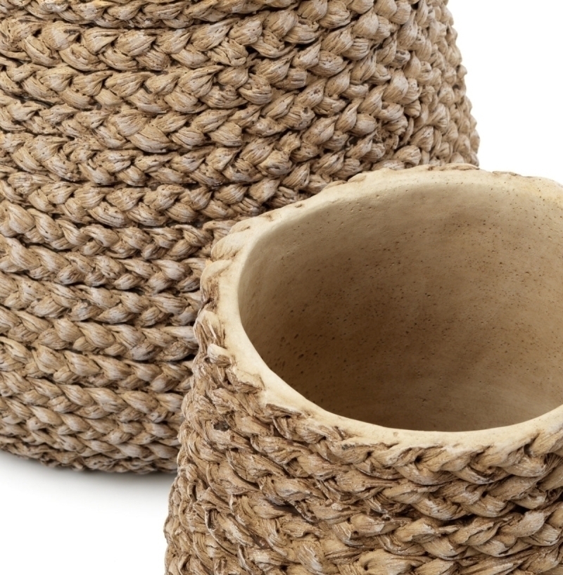 The Fake Braided Planter - Natural - S