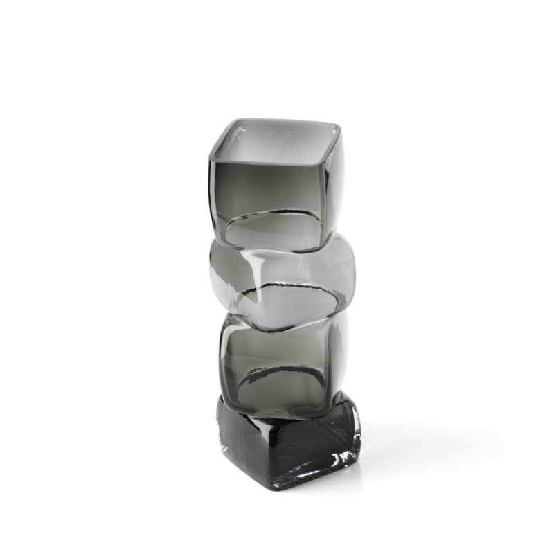 The Cubes Vase - Dark Grey - L