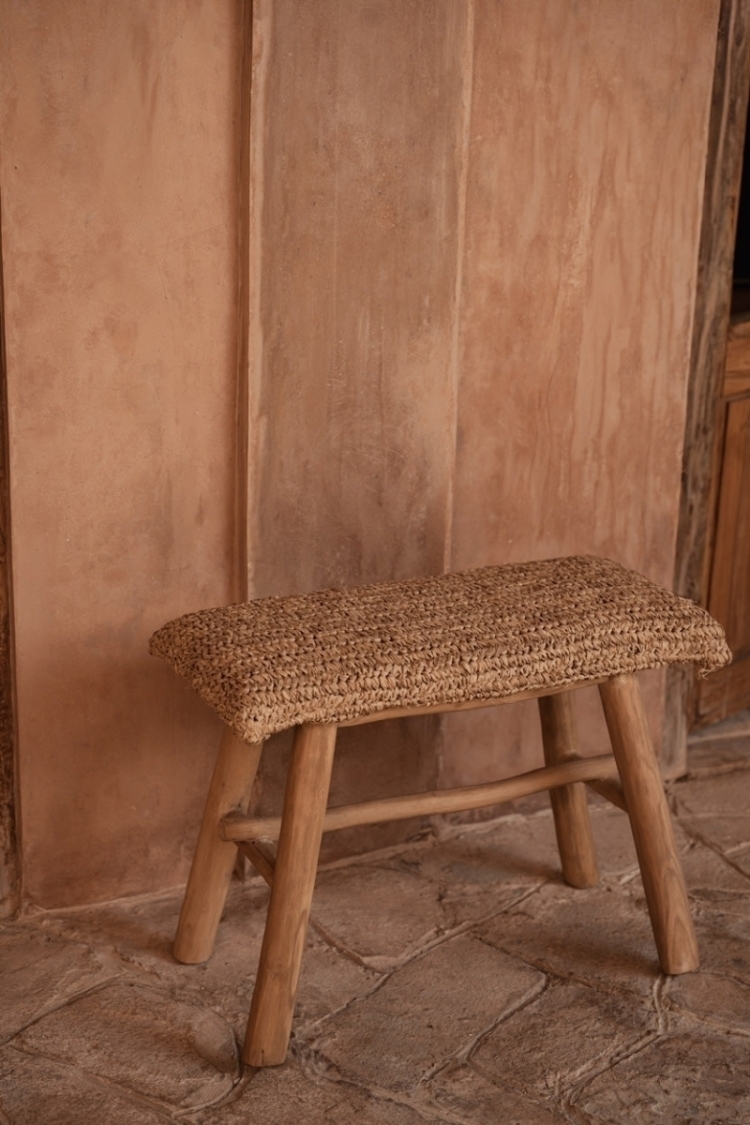 The Raffia Bench - Natural