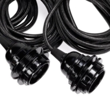 Fitting Lamps Ceiling - Black - 3 Fittings