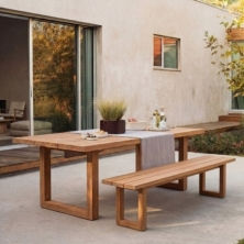 Bench With Square Foot - Natural - 220