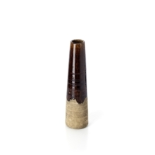 The Amber Cone Vase - Concrete Brown - M