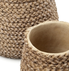 The Fake Braided Planter - Natural - M