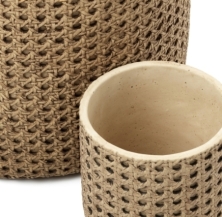The RattanRock Planter - Natural - S