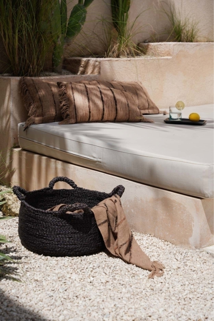Les Quatre Mains Baskets - Black - S