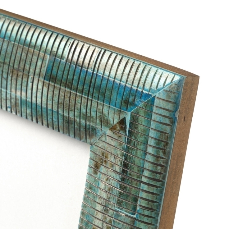 The Ocean Ripple Frame - Turquoise - 10x15