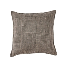 The Bloc Party Cushion Cover - Black Natural - 50x50
