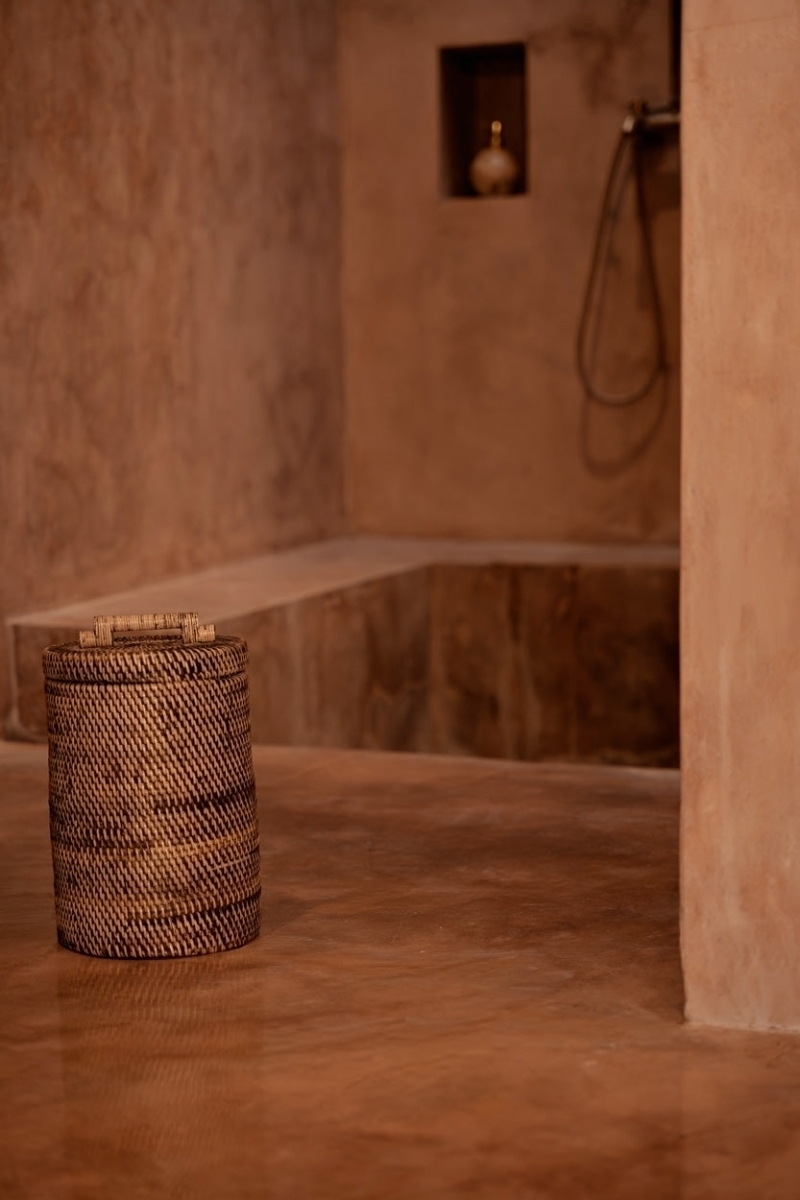 The Rattan Bin High - Natural Brown