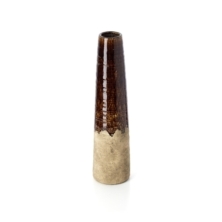 The Amber Cone Vase - Concrete Brown - L