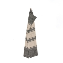 The Linen Smudge Kitchen Towel - Natural Black - 50x70