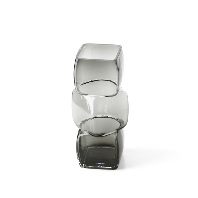 The Cubes Vase - Dark Grey - M