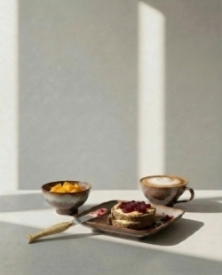 The Smoked Horizon Square Plate - Brown Grey - M