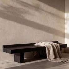 The Center Piece Bench - Dark Walnut