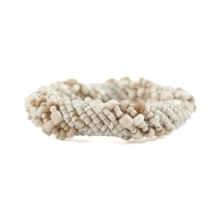 The Beaded Napkin Ring - White