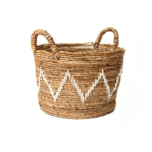 The Banana Stitched Baskets - Natural White - L