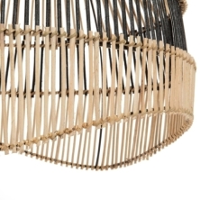 The Striped Pendant - Natural Black - M