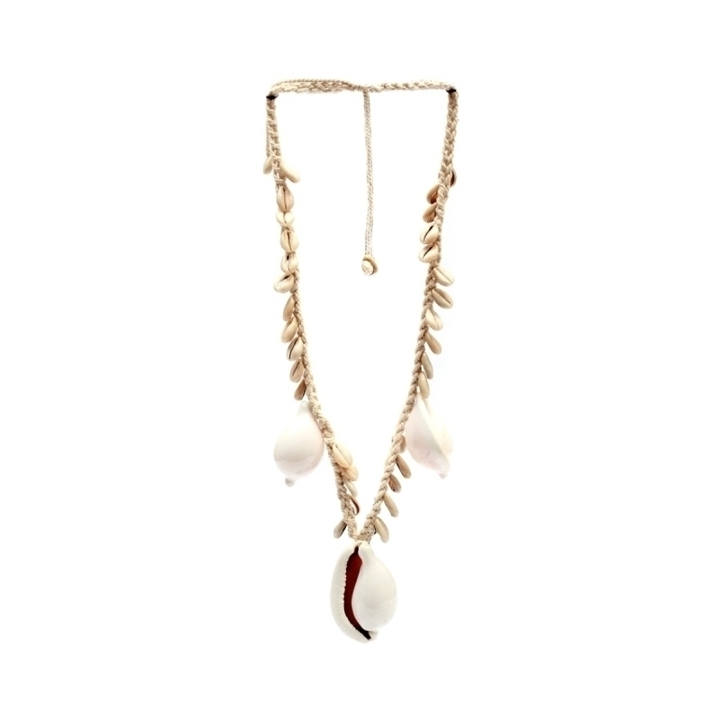 The Big White Cowrie Shell Necklace
