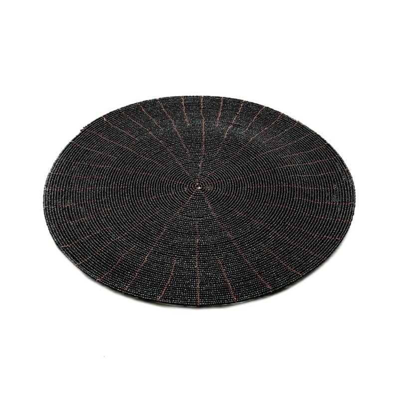 The Beaded Placemat - Black