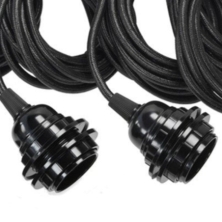 Fitting Lamps Ceiling - Black - 5 Fittings