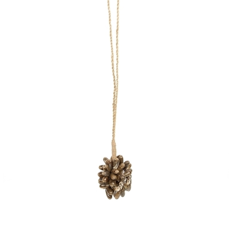 The Brown Cowrie Shell Tassel