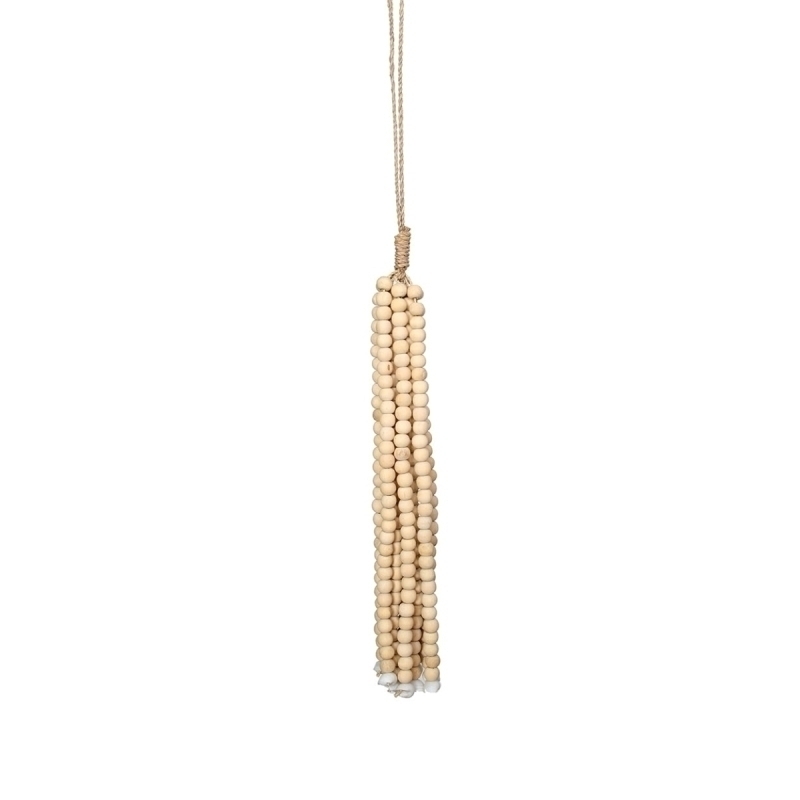 The Wooden Beads Tassel - Natural