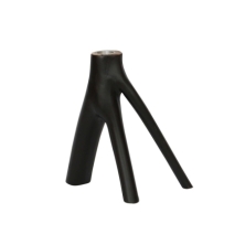 The Triple Twig Candle Holder - Black