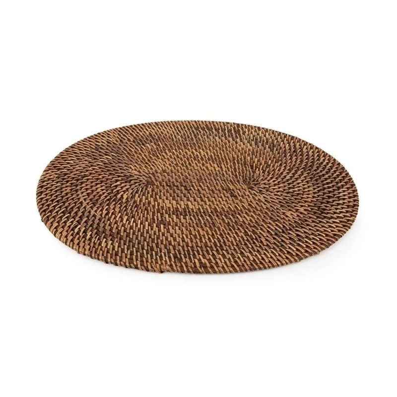 The Colonial Oval Placemat - Natural Brown
