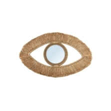 The Raffia Eye Mirror - Natural - M