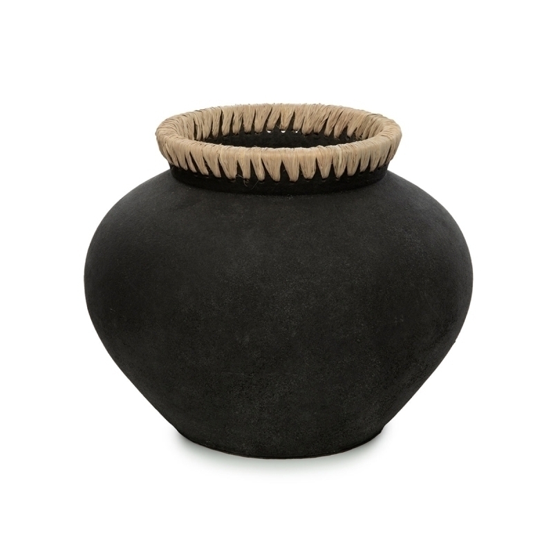The Styly Vase - Black Natural - L