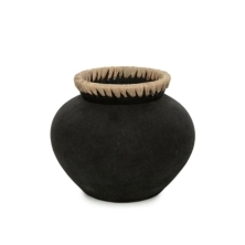 The Styly Vase - Black Natural - M