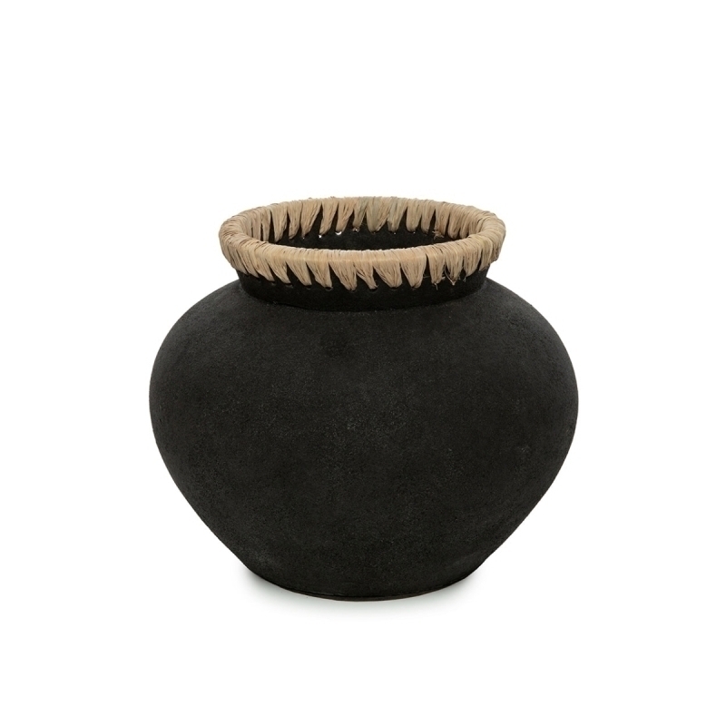 The Styly Vase - Black Natural - M