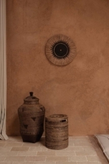 The Raffia Macramé Wall Deco - Black Natural
