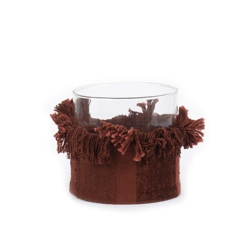 The Oh My Gee Candle Holder - Burgundy Velvet - XL