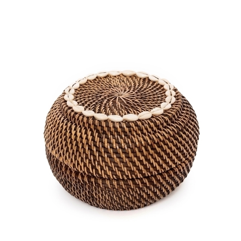 The Colonial Peek-a-Boo Basket - Natural Brown - M