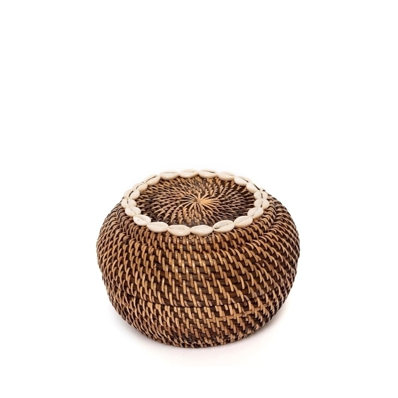 The Colonial Peek-a-Boo Basket - Natural Brown - S