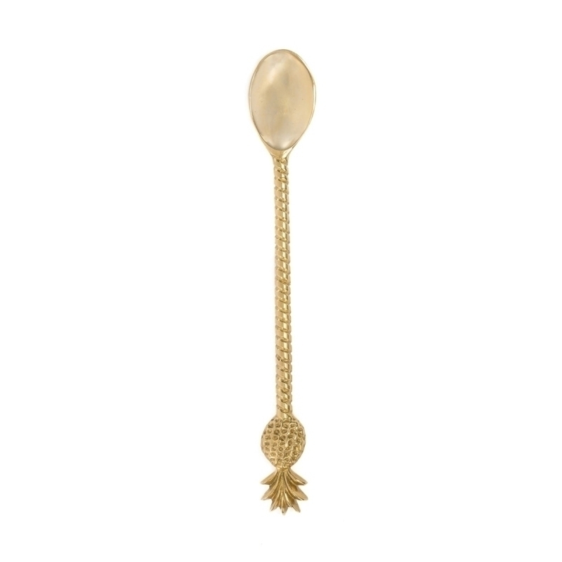 The Pineapple Long Spoon - Gold