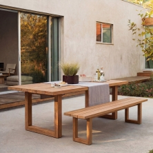Bench With Square Foot - Natural - 220