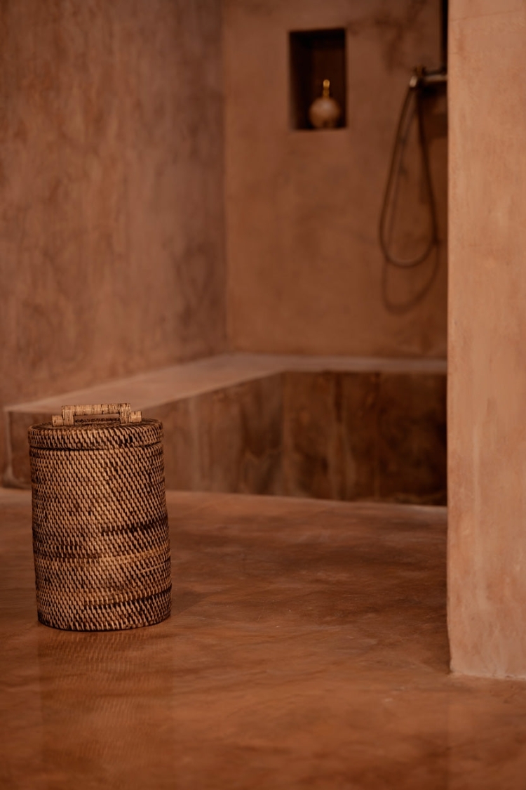 The Rattan Bin High - Natural Brown