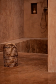 The Rattan Bin High - Natural Brown