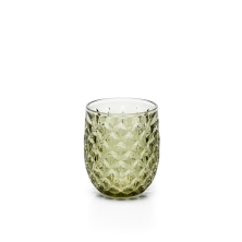 The Starbeam Water Glass - Olive Green