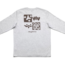 The Checkerboard L/S T-Shirt - Heather Grey - M