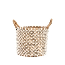 The Crossed Stitched Macrame Basket - M