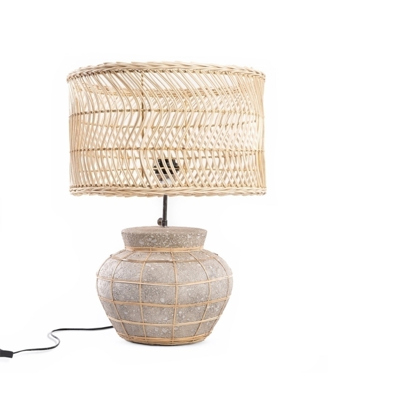 The Kythira Table Lamp - Natural Concrete