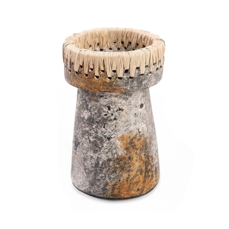The Pretty Candle Holder - Antique Grey - L