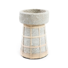 The Serene Candle Holder - Concrete Natural - L