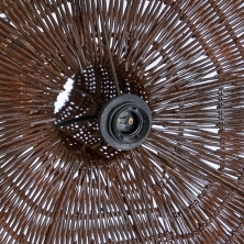 The Dome Pendant - Dark Walnut - XL
