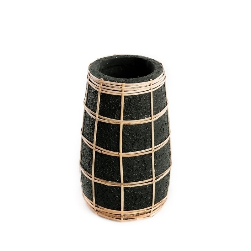 The Cutie Vase - Black Natural - S