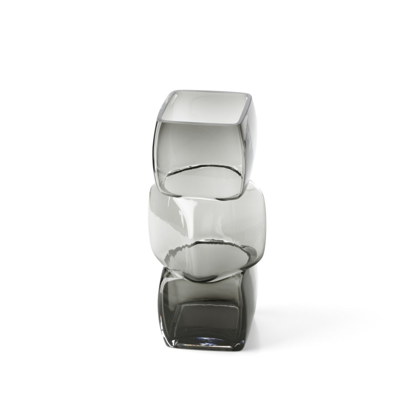 The Cubes Vase - Dark Grey - M