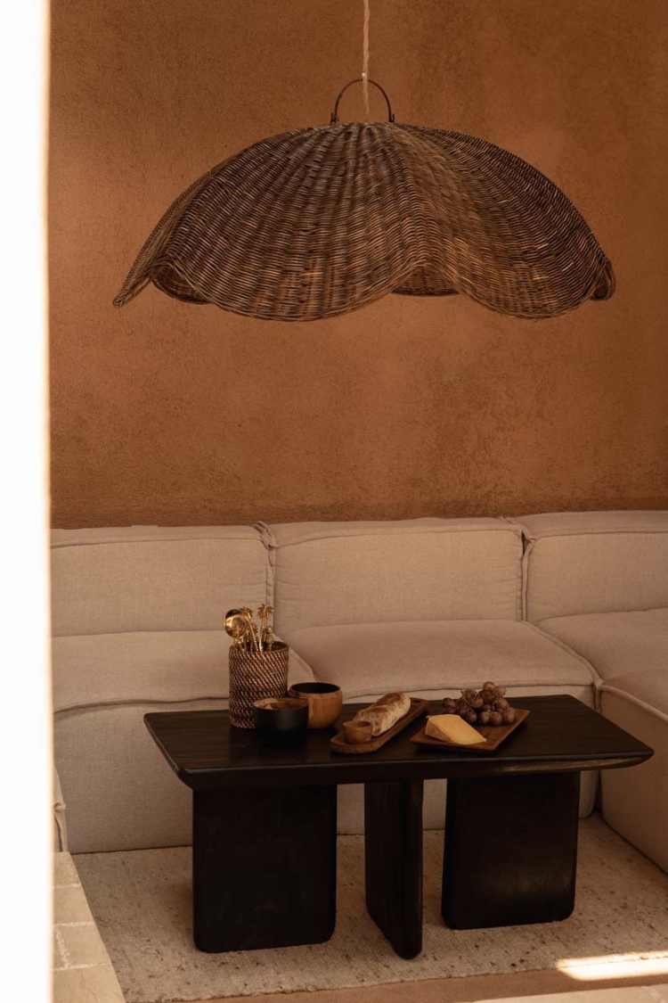The Wave Pendant - Dark Walnut - L